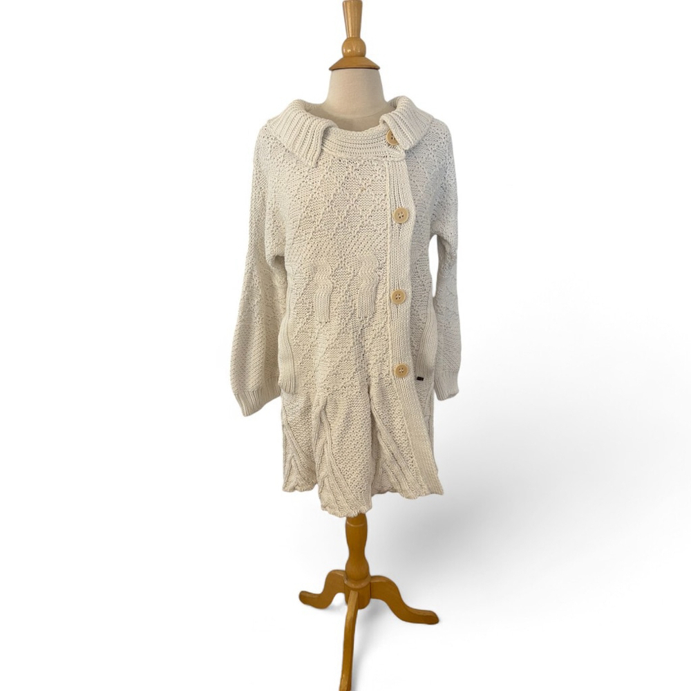 Women's Sonia Rykiel White Knit Cardigan Size M